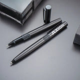 BYFT Black Metal Pen Set with Matte Finish in Hardboard Slide to Open Box Set of 01