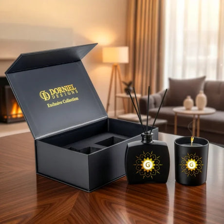 BYFT Exclusive Collection Gift Set Aroma Diffuser and Scented Candle Set of 01