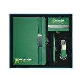 BYFT Office Gift Sets with Notebook, Pen, Card Holder, Keychain - Cork Set of 01