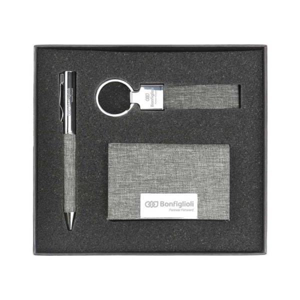 BYFT Promotional RPET Gift Sets with Black Cardboard Gift Box Set of 01