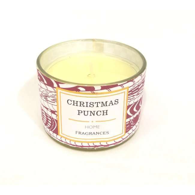 BYFT Scented Candle - 5cm - Christmas Punch - Festive Aromatic Candle for Holiday Décor