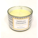 BYFT Scented Candle - 5cm - Vanilla Coconut - Tropical & Cozy Aromatherapy Candle for Home & Gifts