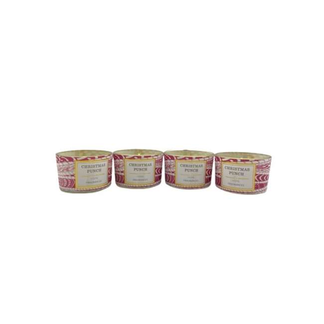 BYFT Scented Candle - 5cm - Christmas Punch - Festive Aromatic Candle for Holiday Décor
