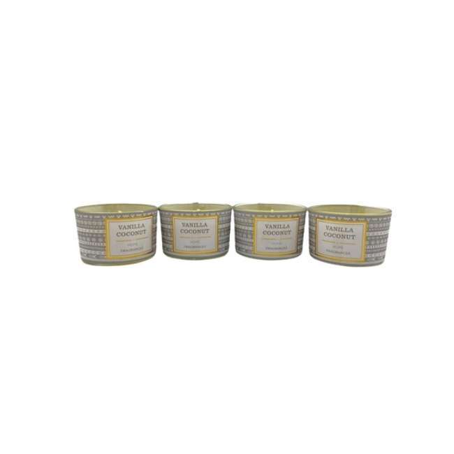 BYFT Scented Candle - 5cm - Vanilla Coconut - Tropical & Cozy Aromatherapy Candle for Home & Gifts