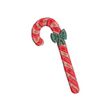BYFT Embroidered For You Personalised Cotton Towel - Christmas - Candy Cane with Bow Design High Quality Embroidery Perfect For Gifting