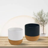BYFT Ceramic Cup with Cork Base 6 oz Matte Finish