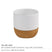BYFT Ceramic Cup with Cork Base 6 oz Matte Finish