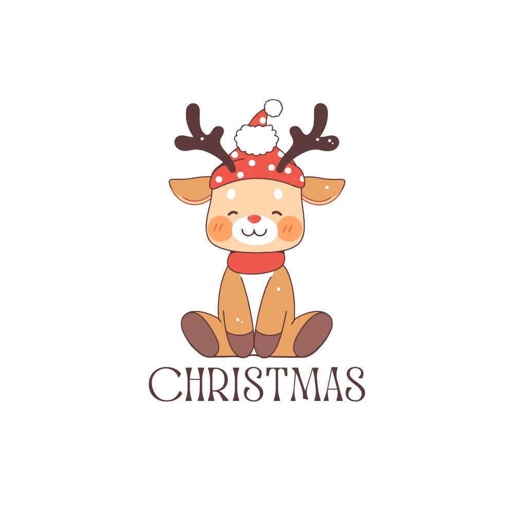 BYFT Threads Printed Christmas - Christmas Deer Designed T-Shirts