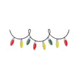 BYFT Embroidered For You Personalised Cotton Towel - Christmas - Light Garland Design High Quality Embroidery Perfect For Gifting