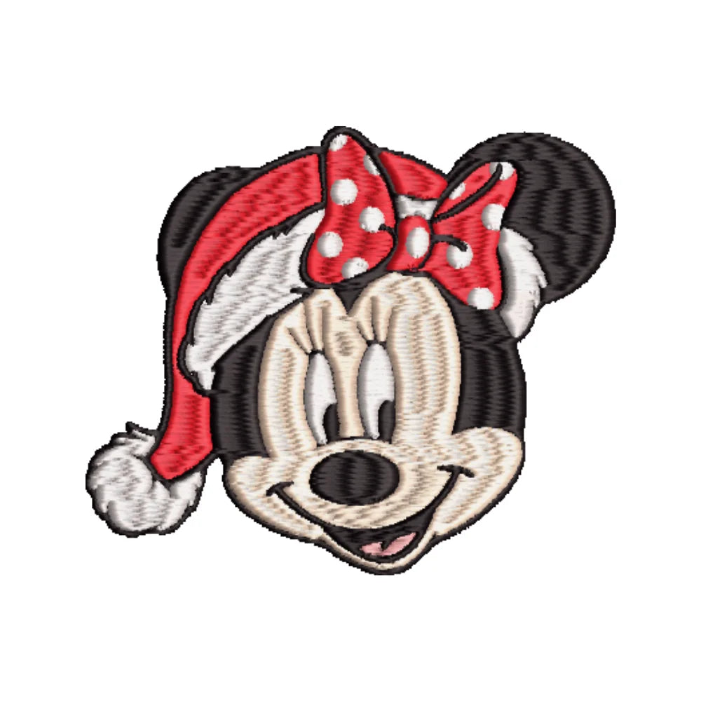 BYFT Embroidered For You Personalised Cotton Towel - Christmas - Minnie Face Design High Quality Embroidery Perfect For Gifting