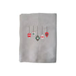 BYFT Embroidered For You Personalised Cotton Towel - Christmas - Ornament Set Design High Quality Embroidery Perfect For Gifting