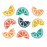 BYFT Vibrant Fruit Tote Bag – Colorful Citrus Slice Printed Reusable Tote | Eco-Friendly Daily Carry Bag (Set of 1)