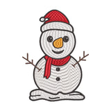 BYFT Embroidered For You Personalised Cotton Towel - Christmas - Classic Snowman with Red Scarf Design High Quality Embroidery Perfect For Gifting