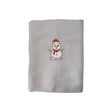 BYFT Embroidered For You Personalised Cotton Towel - Christmas - Classic Snowman with Red Scarf Design High Quality Embroidery Perfect For Gifting