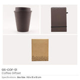 BYFT Coffee Gift Sets with Cup, Notepad, and Pen Set of 01