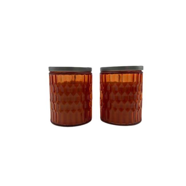 BYFT Colored Jar Scented Candle - Strawberry | Sweet & Fruity Home Fragrance Candle