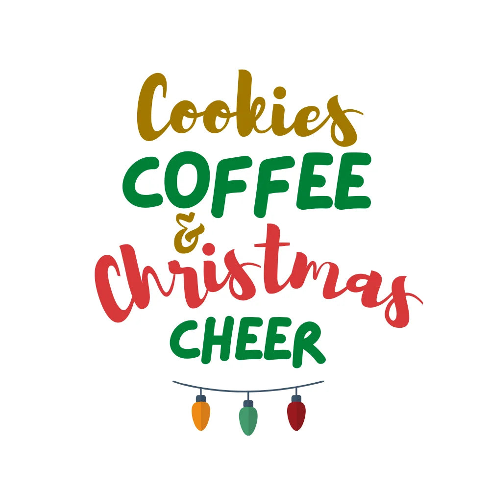 BYFT Threads Printed Christmas - Cookies Christmas Cheer Designed T-Shirts