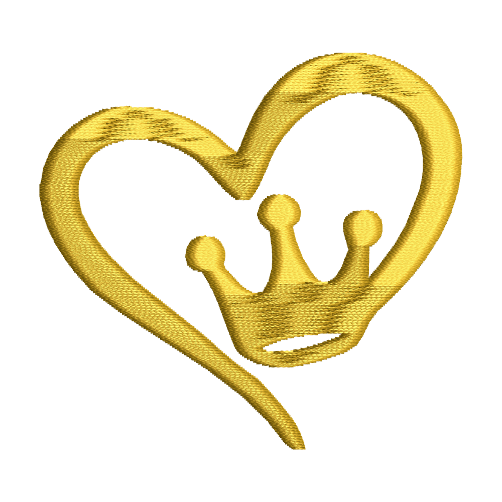 BYFT Embroidery Queen Heart - Womens Day T-Shirts