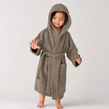 BYFT Daffodil Kids Hooded Bathrobe Luxury Cotton Soft, Absorbent, Quick-Dry