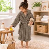BYFT Daffodil Kids Hooded Bathrobe Luxury Cotton Soft, Absorbent, Quick-Dry