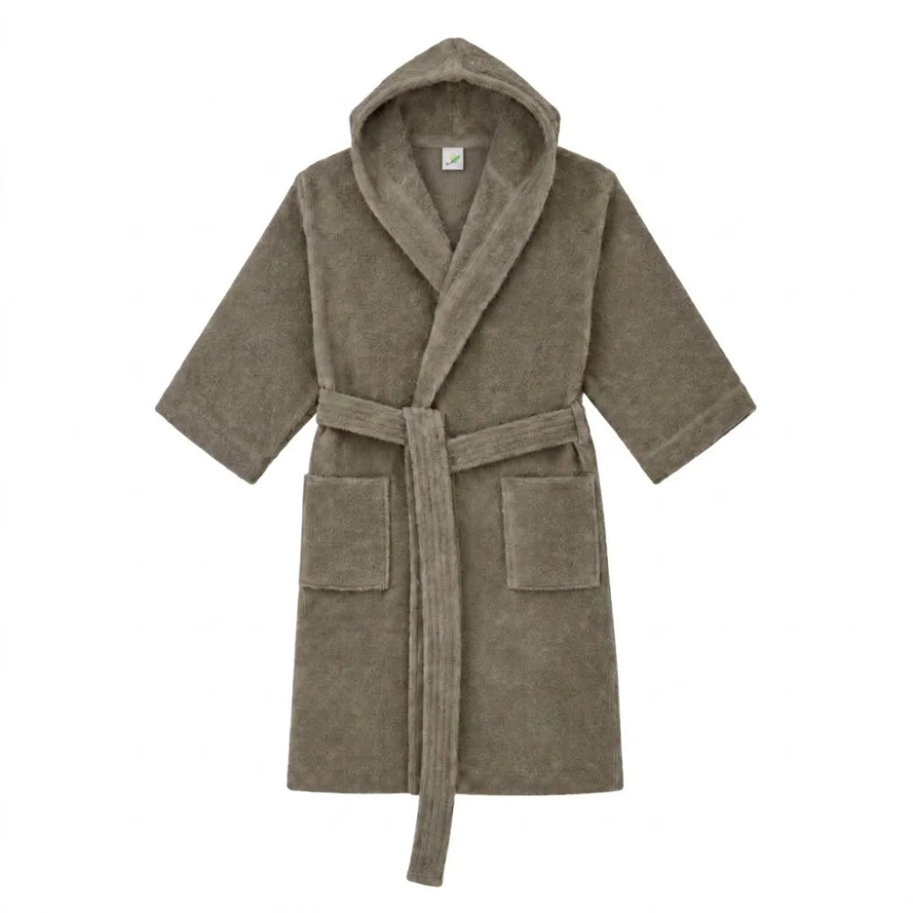 BYFT Daffodil Kids Hooded Bathrobe Luxury Cotton Soft, Absorbent, Quick-Dry