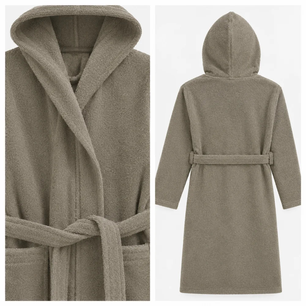 BYFT Daffodil Kids Hooded Bathrobe Luxury Cotton Soft, Absorbent, Quick-Dry