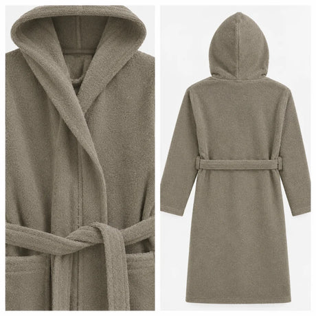 BYFT Daffodil Kids Hooded Bathrobe Luxury Cotton Soft, Absorbent, Quick-Dry