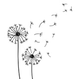 BYFT Aesthetic Nature Line Art Tote Bag – Dandelion Printed Reusable Tote | Eco-Friendly Daily Carry Bag (Set of 1)