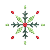 BYFT Embroidered For You Personalised Cotton Towel - Christmas - Diamond Snowflake Design High Quality Embroidery Perfect For Gifting