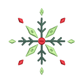 BYFT Embroidered For You Personalised Cotton Towel - Christmas - Diamond Snowflake Design High Quality Embroidery Perfect For Gifting