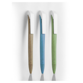 BYFT Push Eco Pen Made of Wheat Material - Blue Ink