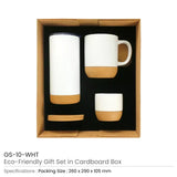 BYFT Cork Drinkware Gift Sets in a Cardboard Gift Box GS-10 - Black Set of 01