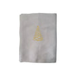 BYFT Embroidered For You Personalised Cotton Towel - Christmas - Elegant Loop Christmas Tree Design High Quality Embroidery Perfect For Gifting