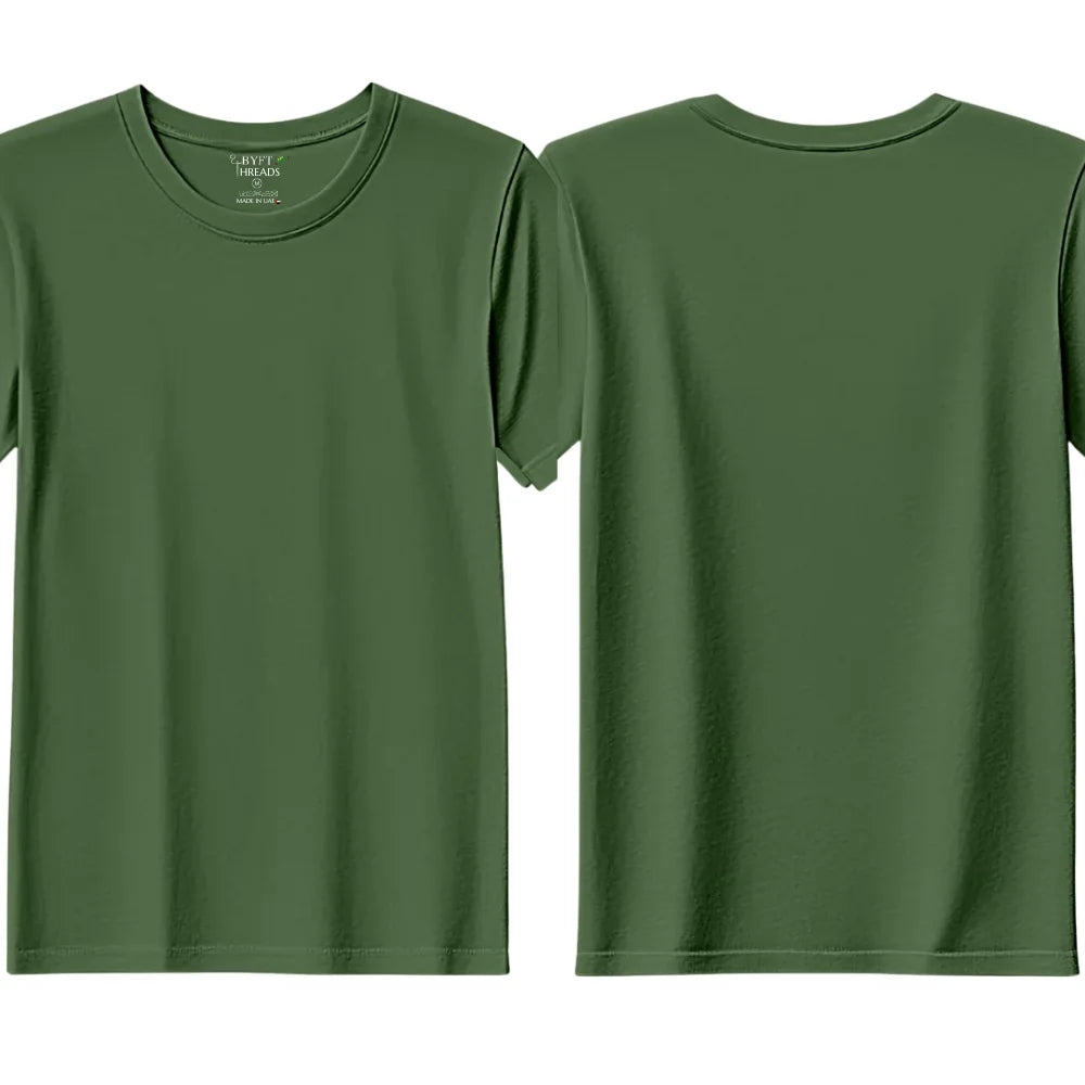 BYFT Threads Round Neck Plain T-Shirt