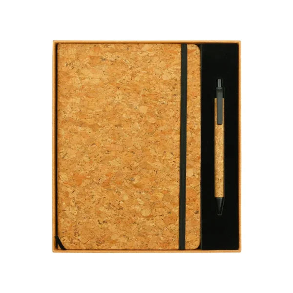 BYFT Cork Notebook and Ball Pen Gift Sets - Cork Set of 01