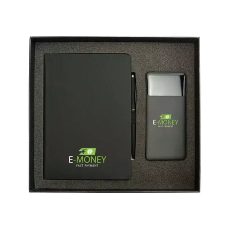 BYFT Promotional Office Gift Sets in Cardboard Box - Black Set of 01