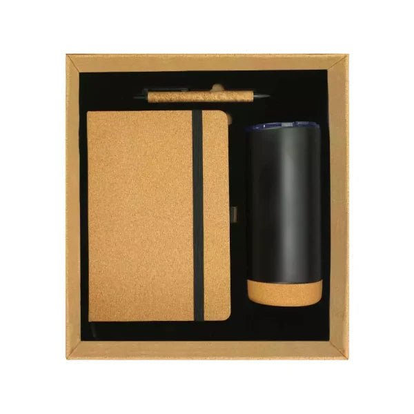 BYFT Cork Notebook Ball Pen and Tumbler Gift Sets Set of 01