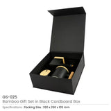BYFT Bamboo Gift Sets in Black Cardboard Box Set of 01