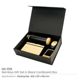 BYFT Bamboo Gift Sets in a Black Cardboard Gift Box GS-035 Set of 01