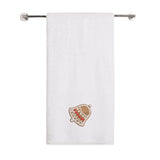 BYFT Embroidered For You Personalised Cotton Towel - Christmas - Gingerbread Bell Cookie Design High Quality Embroidery Perfect For Gifting