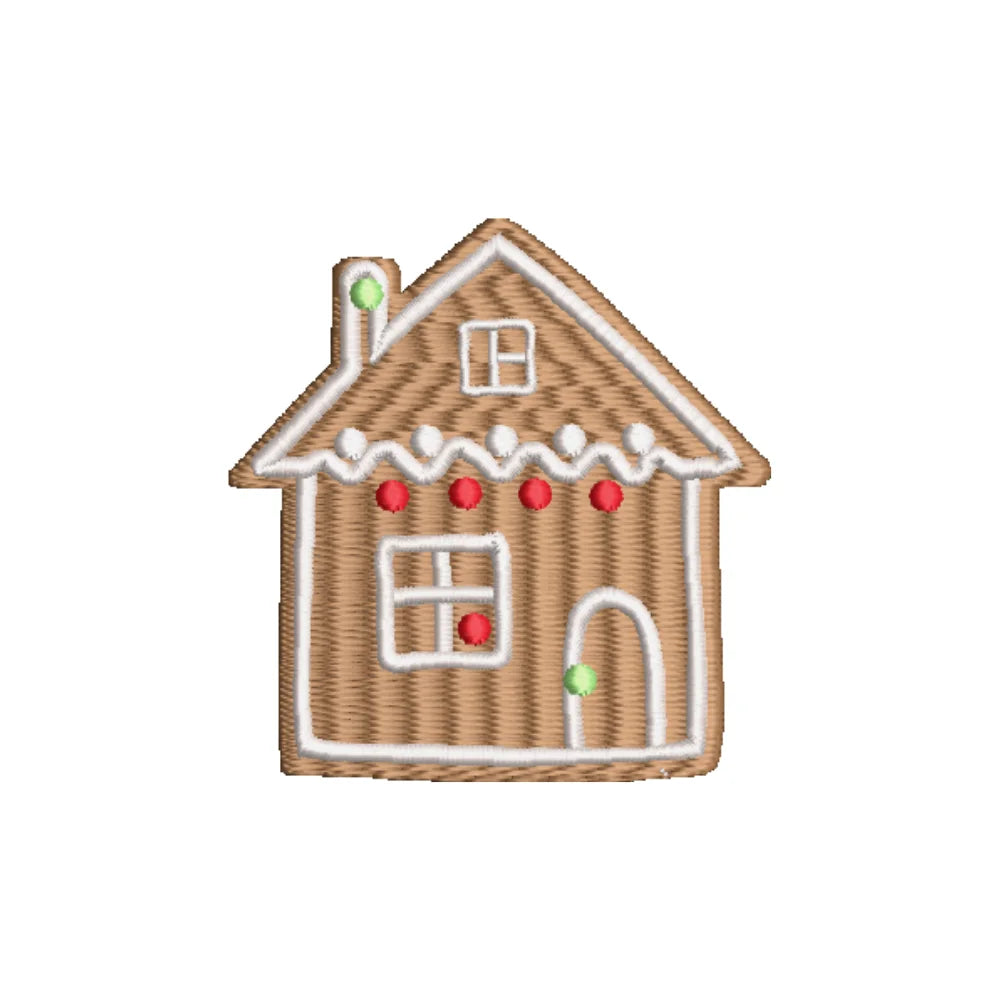 BYFT Embroidered For You Personalised Cotton Towel - Christmas - Gingerbread House Cookie Design High Quality Embroidery Perfect For Gifting