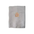 BYFT Embroidered For You Personalised Cotton Towel - Christmas - Gingerbread House Cookie Design High Quality Embroidery Perfect For Gifting