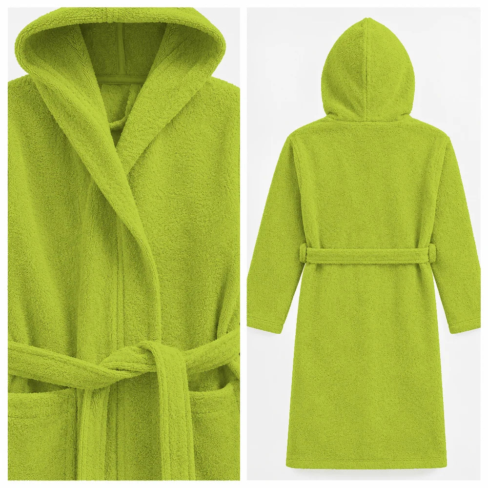 BYFT Daffodil Kids Hooded Bathrobe Luxury Cotton Soft, Absorbent, Quick-Dry