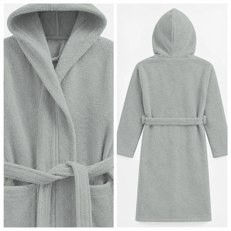 BYFT Daffodil Kids Hooded Bathrobe Luxury Cotton Soft, Absorbent, Quick-Dry