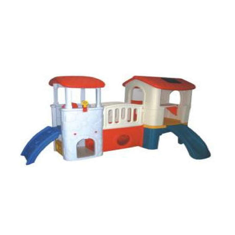 BYFT Indoor Outdoor Two Kids Slide Playground