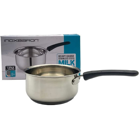 inoxbaron milk pan 15 5cm stainless steel