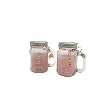 BYFT Scented Jar Candle - Velvet Rose - Luxurious Floral Aromatherapy Candle for Home & Gifts