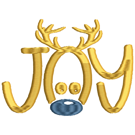 BYFT Embroidered For You Reindeer Joy Christmas Designed T-Shirts
