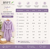 BYFT Daffodil Kids Hooded Bathrobe Luxury Cotton Soft, Absorbent, Quick-Dry
