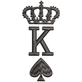BYFT Embroidered For You Crown King Spades Valentine Designed Male T-Shirt